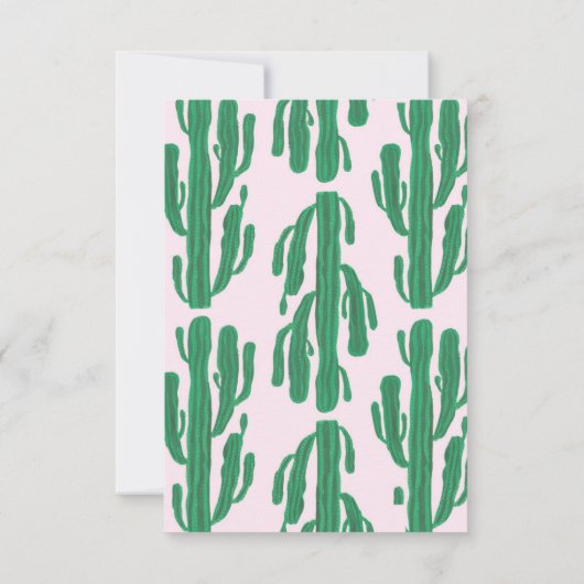 CACTUS gepersonaliseerde briefpapier Kaart (Achterkant)