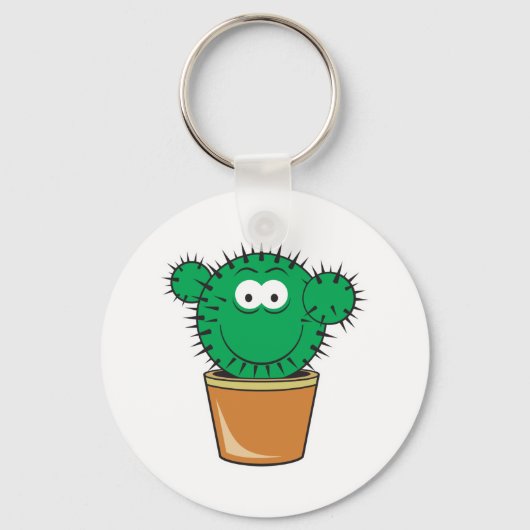 Cactus Gezicht Sleutelhanger (Voorkant)