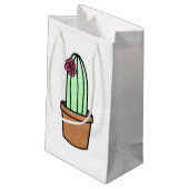 Cactus Gift Bag Klein Cadeauzakje (Achterkant Gekanteld)