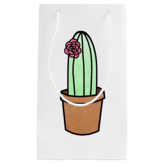 Cactus Gift Bag Klein Cadeauzakje (Voorkant)