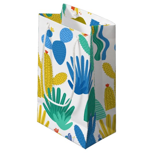 Cactus Gift Bag Klein Cadeauzakje (Voorkant Gekanteld)