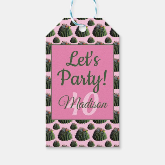 Cactus Gift Labels Cadeaulabel (Voorkant)