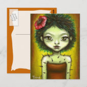 Cactus Girl Briefkaart (Voorkant / Achterkant)