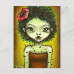 Cactus Girl Briefkaart