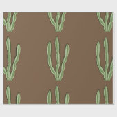 Cactus Glanzend Inpakpapier (Vlak)