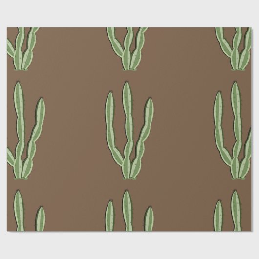 Cactus Glossy Wrapping Paper Cadeaupapier (Vlak)