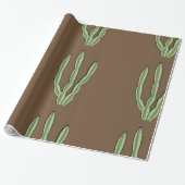 Cactus Glossy Wrapping Paper Cadeaupapier (Uitgerold)
