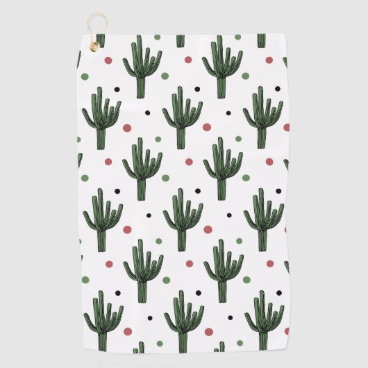 Cactus Golfhanddoek (Voorkant)