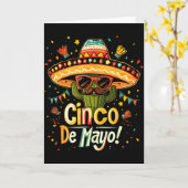 Cactus - Grappige Cinco De Mayo Mannen Vrouwen Mex Kaart (Gele Bloem)