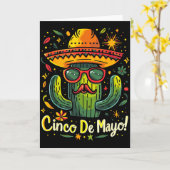 Cactus - Grappige Cinco De Mayo Mannen Vrouwen Mex Kaart (Gele Bloem)