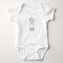 Cactus grappige citaatbabykleding