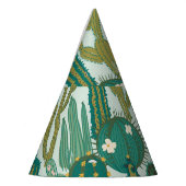 Cactus Green Herhaalde  Textuur Feesthoedjes (Links)