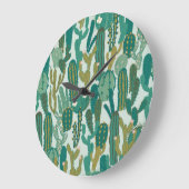Cactus Green Herhaalde  Textuur Grote Klok (Hoek)