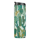Cactus Green Herhaalde Textuur Thermosbeker (Geroteerd rechts)