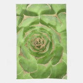 Cactus Green Succulent met Faux Gold Tips Theedoek (Verticaal)