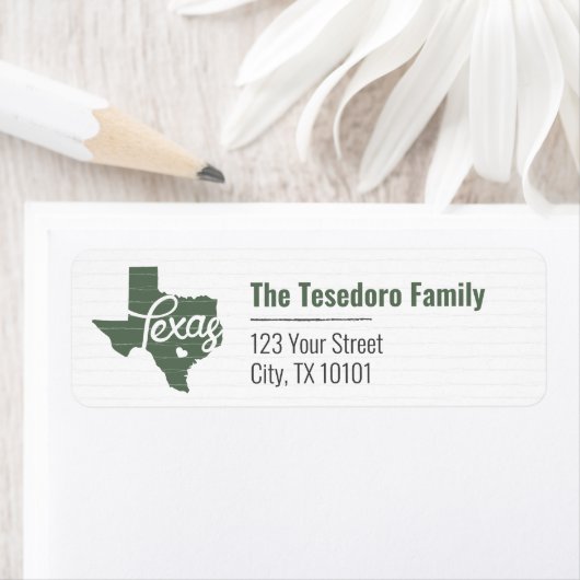 Cactus Green Texas Heart Etiket (Insitu)