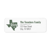 Cactus Green Texas Heart Etiket (Voorkant)
