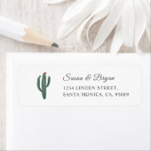 Cactus Greenery Address Label (Insitu)
