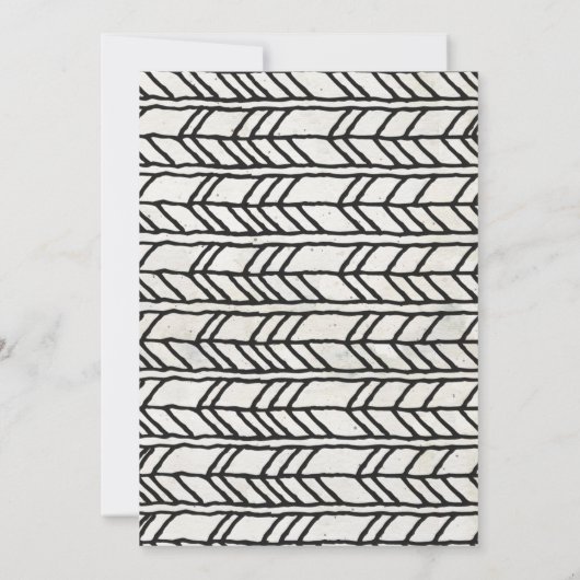 Cactus Greenery Baby shower Invitation Modern Kaart (Achterkant)