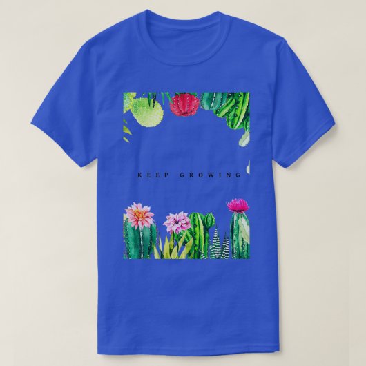 Cactus Groeiend ontwerp T-shirt (Design voorkant)