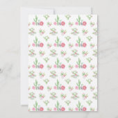 Cactus Groene doop doopsel Cacti Roze Kaart (Achterkant)