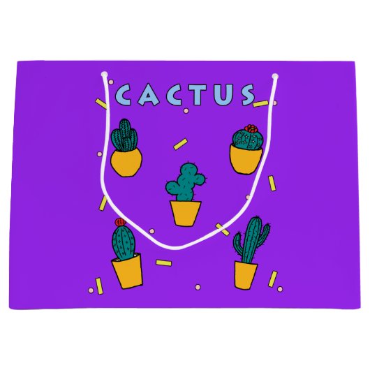Cactus Groot Cadeauzakje (Voorkant)