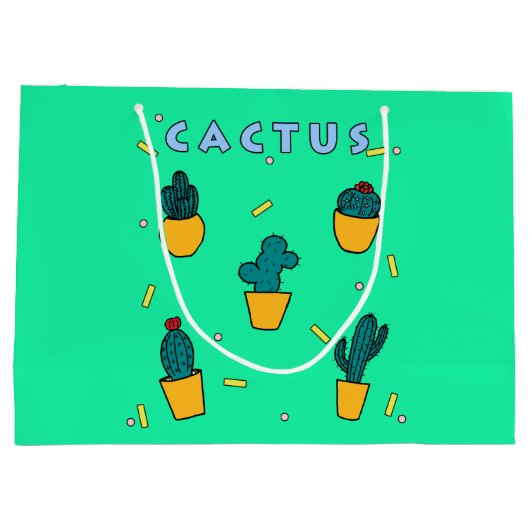 Cactus Groot Cadeauzakje (Achterkant)