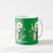 Cactus handvat met zorg Mok (Voorkant rechts)