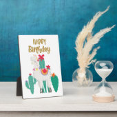 Cactus Happy Birthday Fotoplaat (Zijkant)