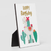 Cactus Happy Birthday Fotoplaat (Zijkant)