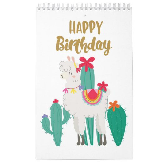 Cactus Happy Birthday Kalender (Hoes)