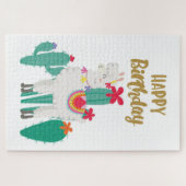 Cactus Happy Birthday Legpuzzel (Horizontaal)