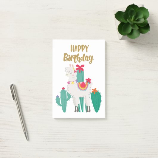 Cactus Happy Birthday Post-it® Notes (Kantoor)