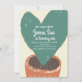 Cactus Hart Plant Fiesta Verjaardag (Voorkant)