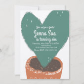 Cactus hart Plant Fiesta Verjaardag Kraft (Voorkant)