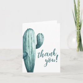 Cactus Hartelijk dank Bedankkaart