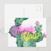 Cactus Hartelijk dank Briefkaart (Voorkant / Achterkant)
