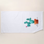 Cactus Hartnaam Zuidwestelijke Woestijn Liefde Ple Strandlaken (Voorkant)