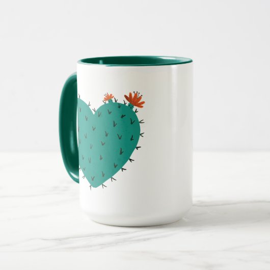 Cactus Heart Coffee-Mok Mok (Voorkant links)