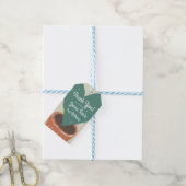 Cactus Heart Plant Fiesta Birthday Hartelijk dank Cadeaulabel (Met Touw)
