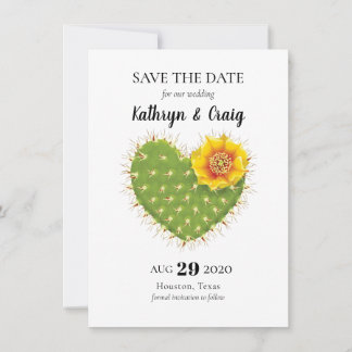 Cactus Heart Save the Date