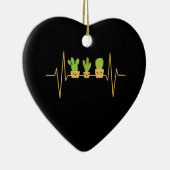 Cactus Heartbeat Keramisch Ornament (Rechts)