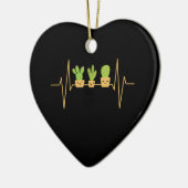 Cactus Heartbeat Keramisch Ornament (Links)