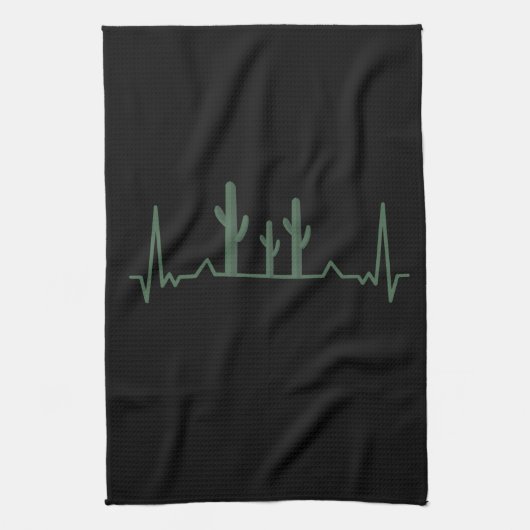 Cactus Heartbeat Theedoek (Verticaal)