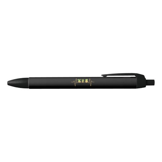 Cactus Heartbeat Zwarte Inkt Pen (Bovenkant)