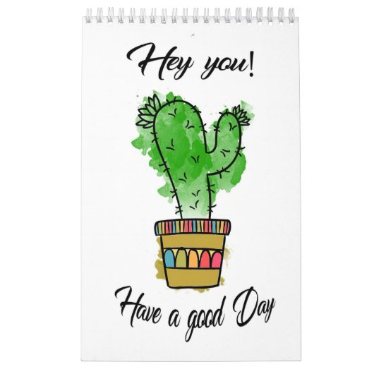 Cactus heeft een goede dag kalender (Hoes)