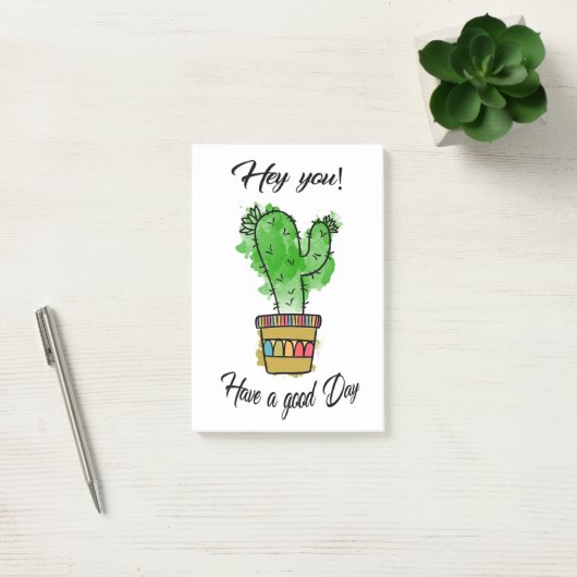 Cactus heeft een goede dag post-it® notes (Kantoor)