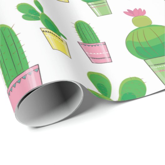 cactus hemel cadeaupapier (Rol Hoek)