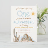 Cactus Hoe het Westen een 1e verjaardag was Kaart (Staand voorkant)