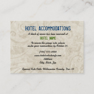 Cactus Hotel Accommodatie Enclosure Cards Informatiekaartje